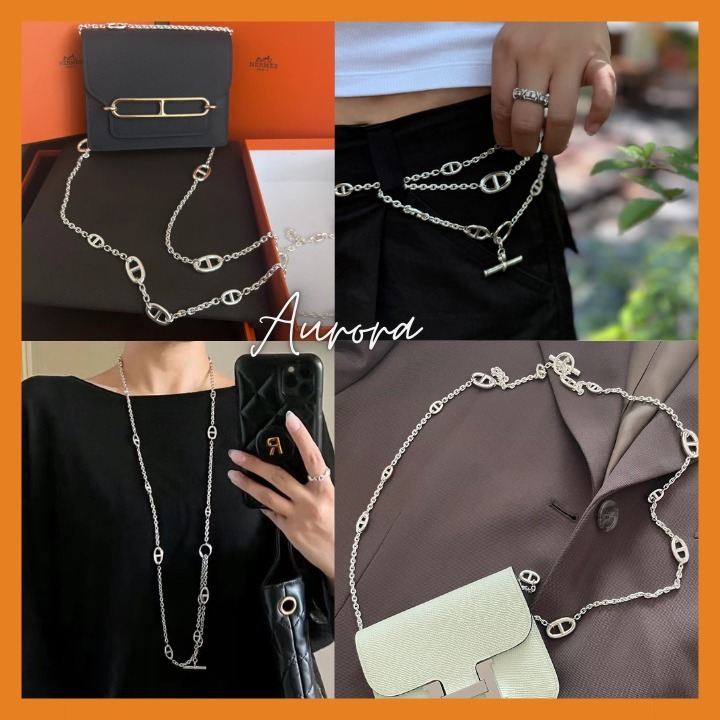激レア入荷!! [HERMES]ファランドール ロングネックレス 120
