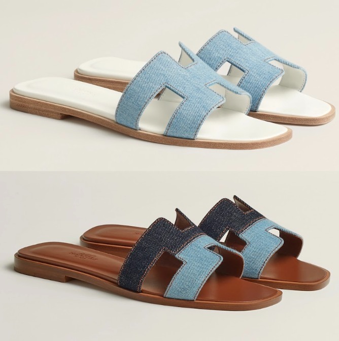 カジュアル☆【HERMES】 レザー ミュール