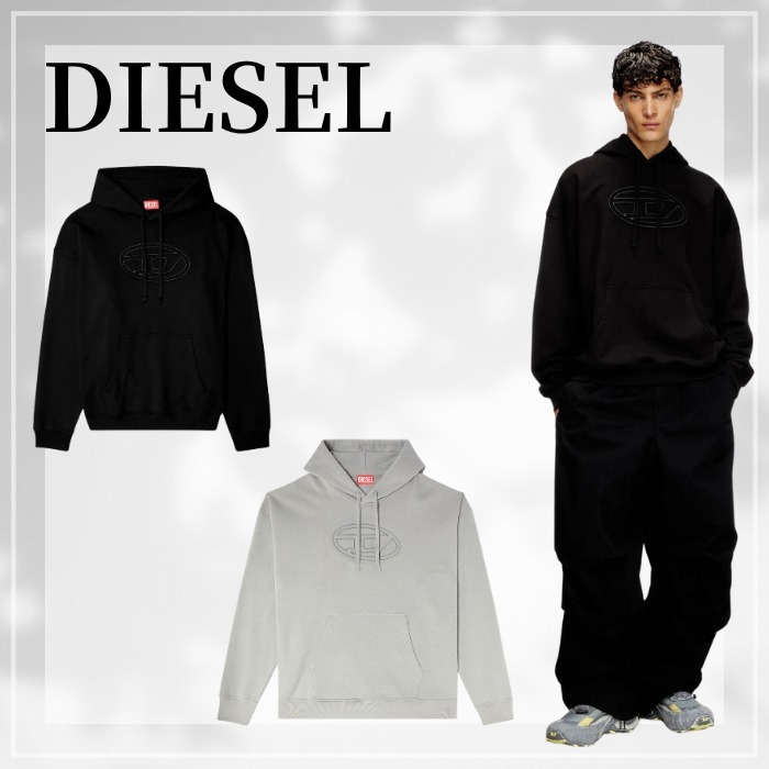 DIESEL s-ummer-bigoval フード プルオーバースウェット