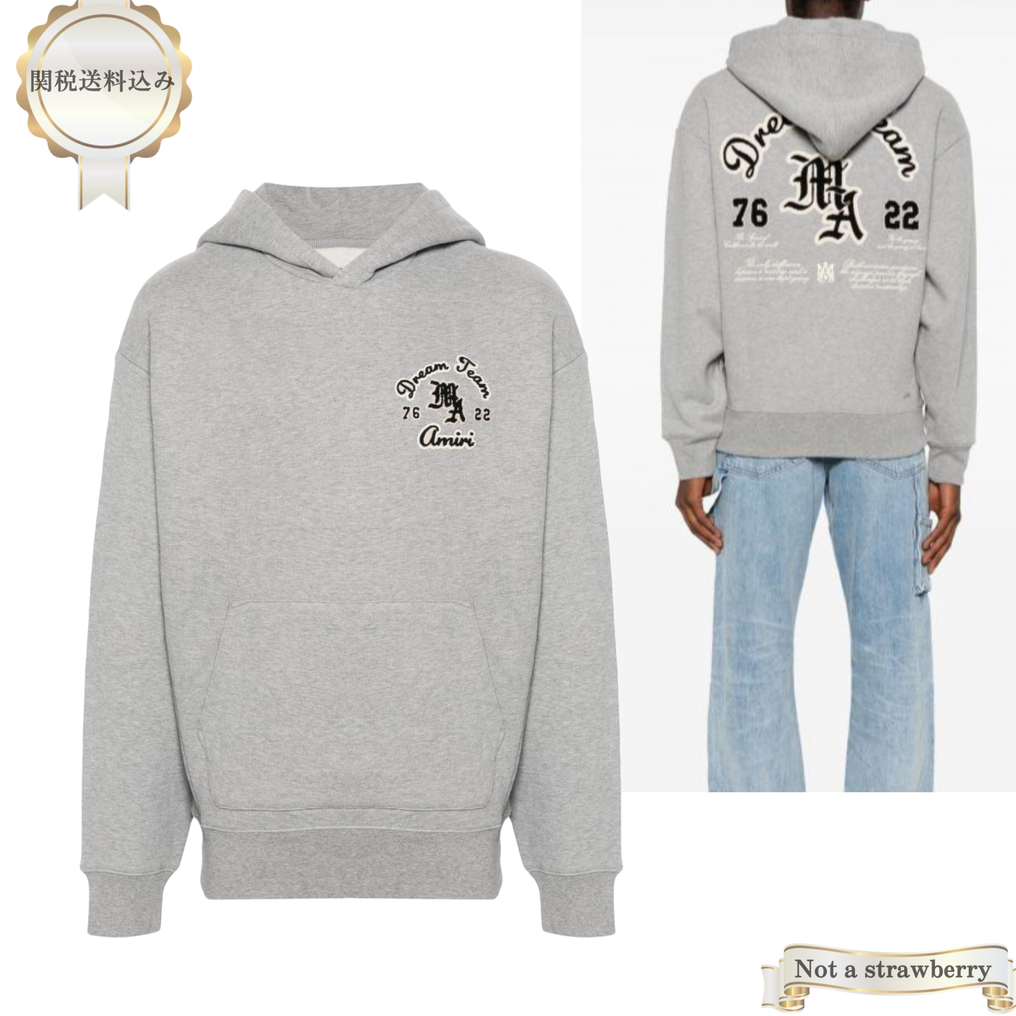 AMIRI バックプリント フーディー