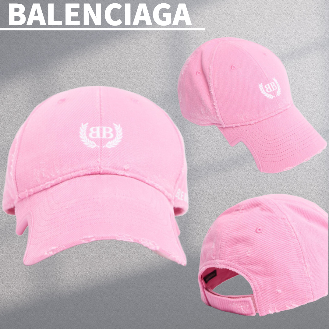 Lサイズ有★関税込【BALENCIAGA】ロゴ入りベースボールキャップ