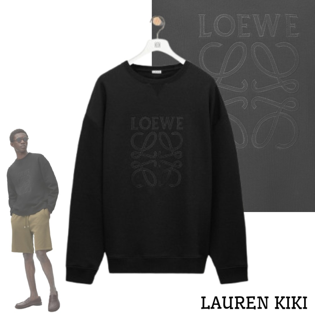 関税込【LOEWE】レギュラーフィット コットン スウェット 国内発送【LOEWE】レギュラーフィットコットン スウェットシャツ