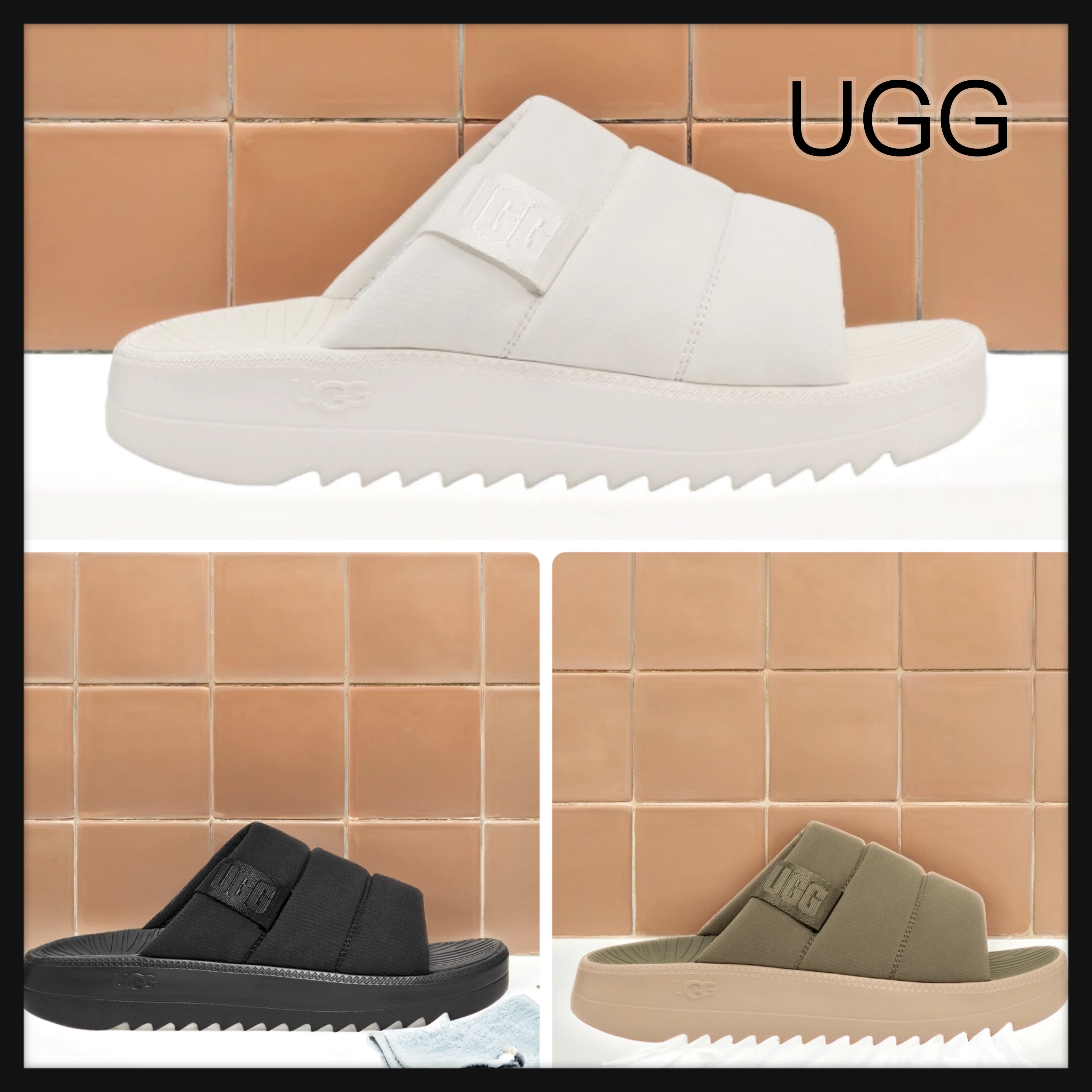 【UGG】Maxxer Slide マクサー スライド サンダル ロゴ 3色
