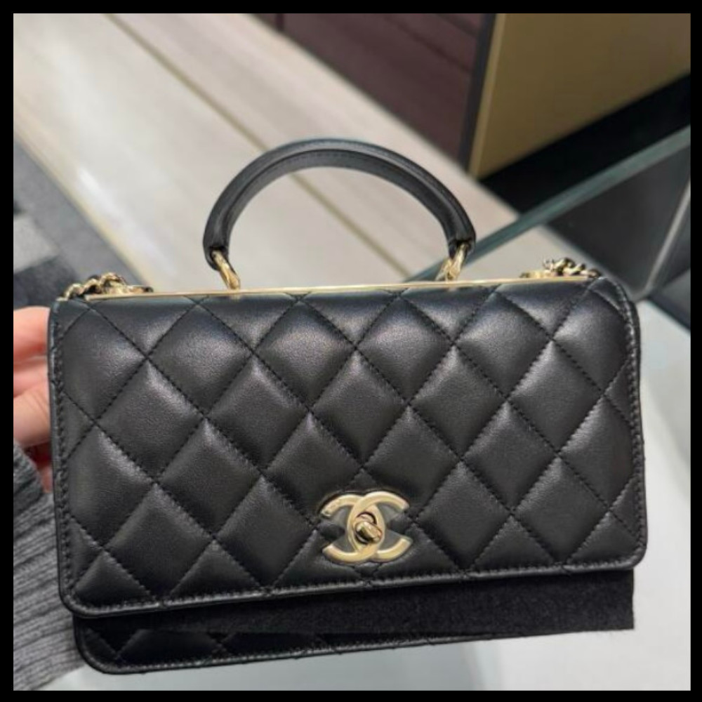 【ゴールドプレートがかっこいい♪】CHANEL ショルダーバッグ