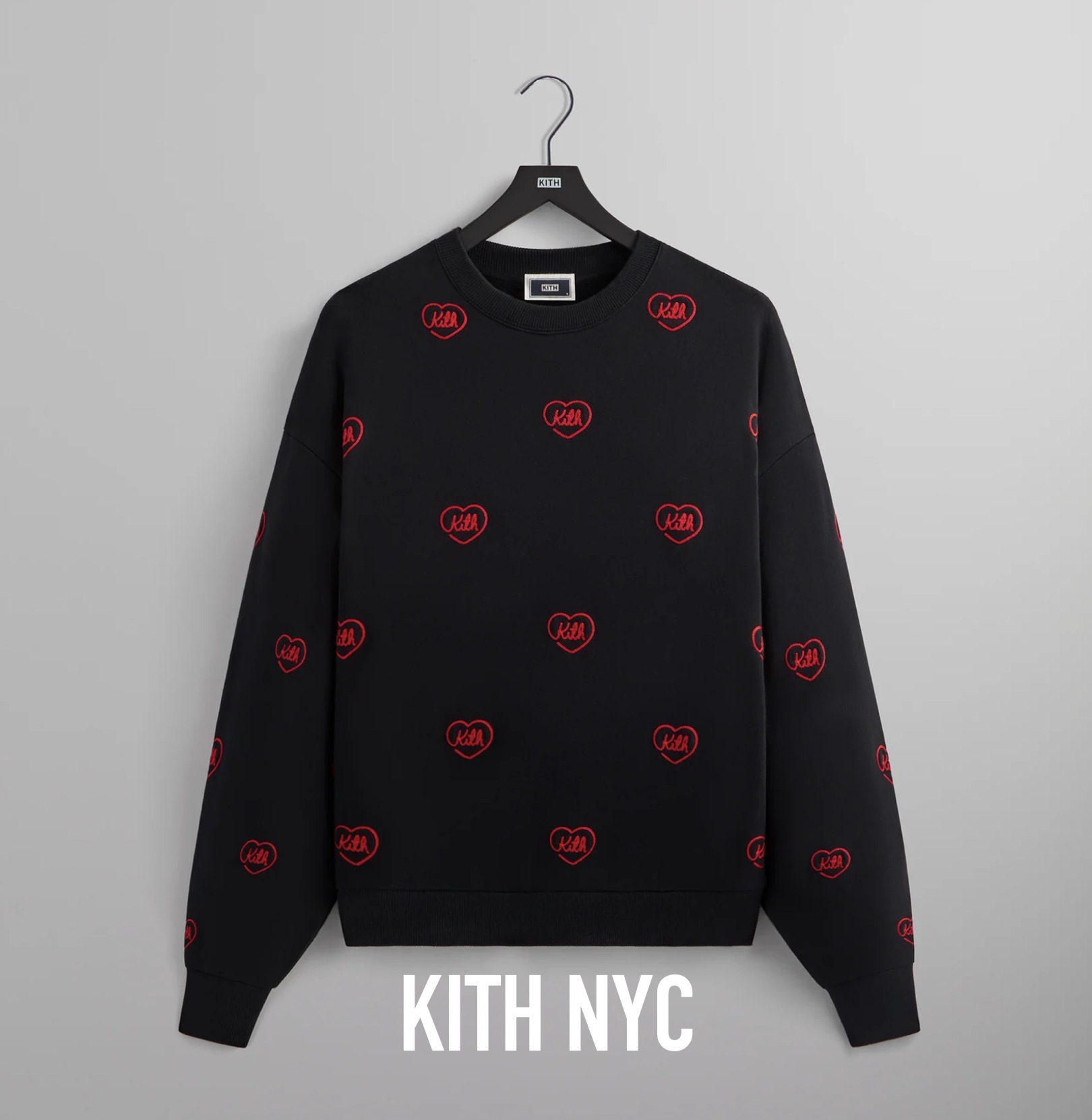 【KITH NYC】Heart Nelson Crewneck 国内発送