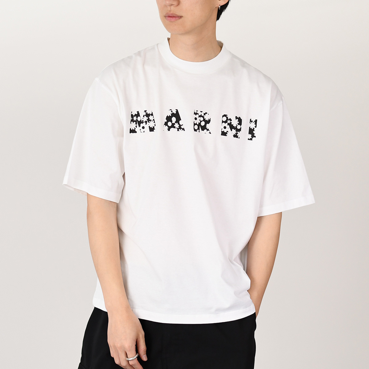 【国内即発】MARNI Pop Fields ロゴ コットンTシャツ
