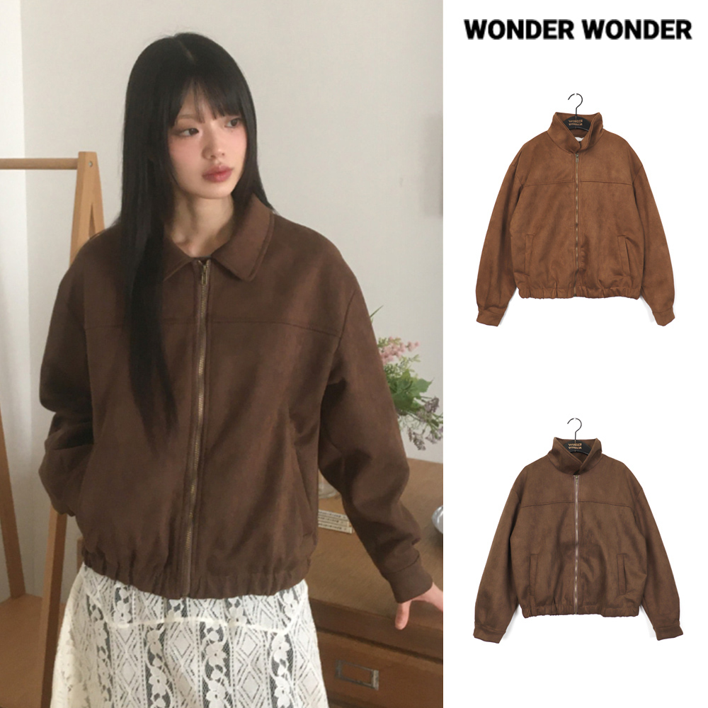 【WONDER WONDER】Adore suede cut blouson jumper