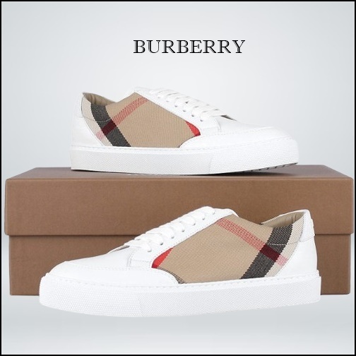 BURBERRY バーバリー ハウスチェック レースアップ スニーカー