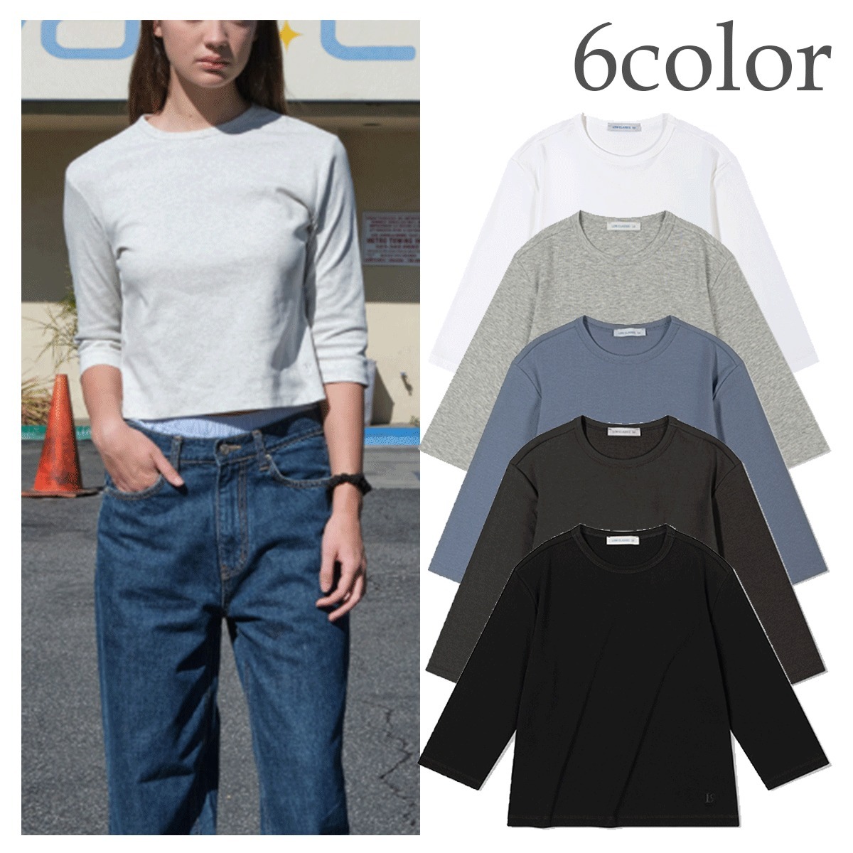 Tシャツ・カットソー LOW CLASSIC ORGANIC SILKET Lc T-SHIRTS 5BNY701