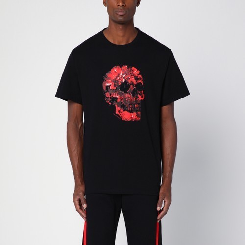Alexander McQueen クルーネック半袖tシャツ ブラック FW24/25