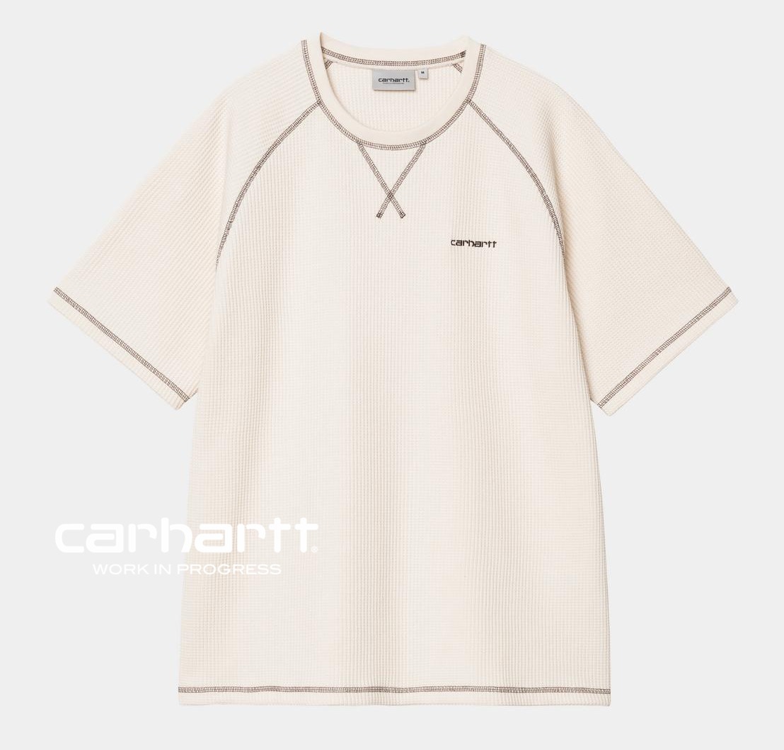 ★ドイツ発*carhartt WIP*新作*Waffle Panel Tシャツ/NATURAL★