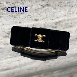 【CELINE】LE SOIR リボン ヘアクリップ☆ブラック
