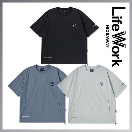 【韓国 Life Work】ビンテージローズヒップドッグ半袖Tシャツ Life Work(ライフウォーク) Tシャツ・カットソー(メンズ) - 海外