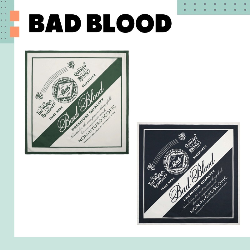BADBLOOD ♥ Premium Classic Logo Scarf /追跡付