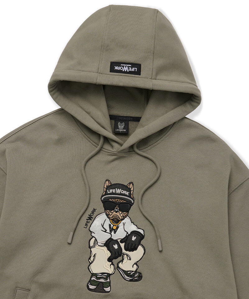 韓国 LifeWork】グローブヒップドッグオーバーサイズフーディ