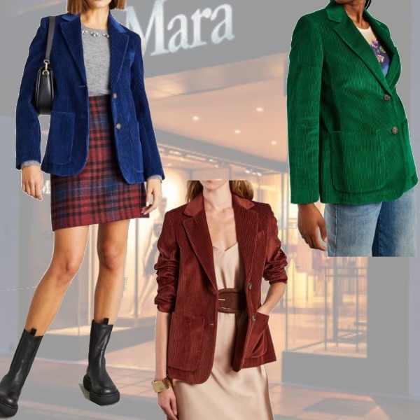 DT MaxMara ★ コットンコーデュロイ ブレザー 1AFONA 3色