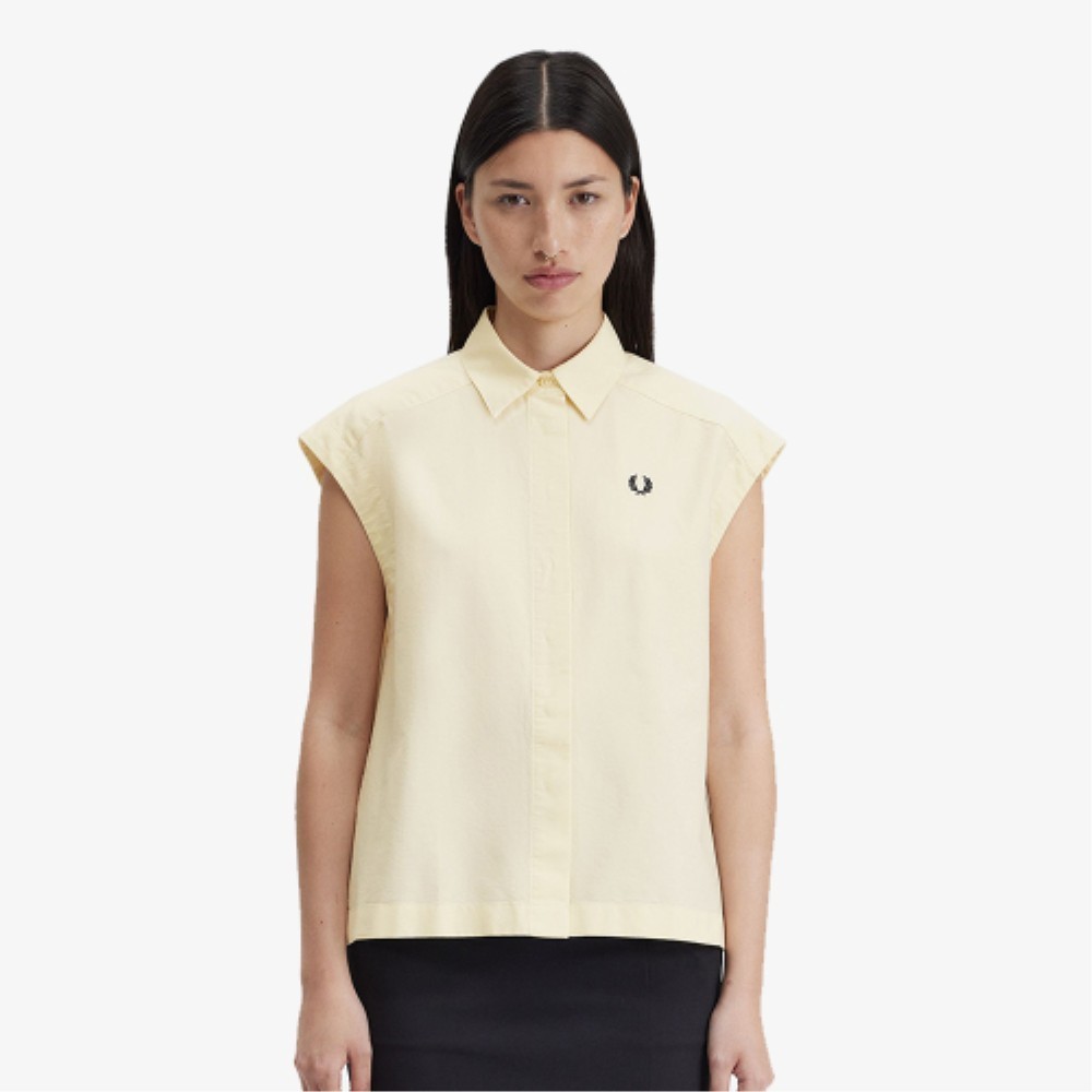 ★FRED PERRY★ Womens Sleeveless Shirt Ice Cream AFPF2417144