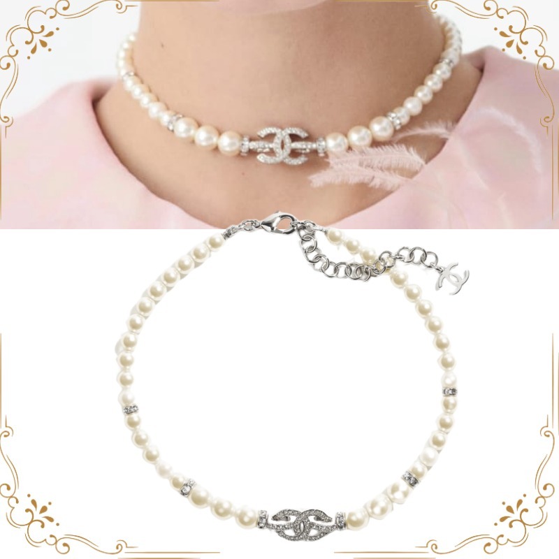 ★やっぱり素敵なパール★【CHANEL】ビジューＣＣチョーカー