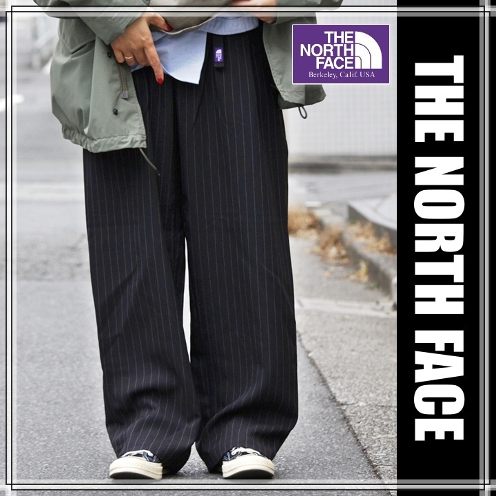 早い者勝ち!!! TNF PURPLE LABEL ◆ ストライプタックパンツ