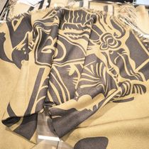 【BURBERRY】 ラージEKD　ウールスカーフ