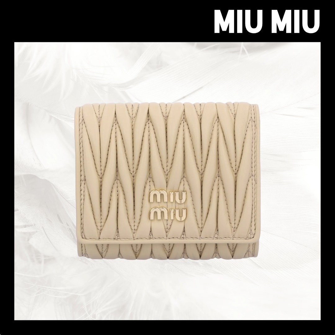 【MIU MIU】スモールマテラセ財布/追跡可能/全国送料無料