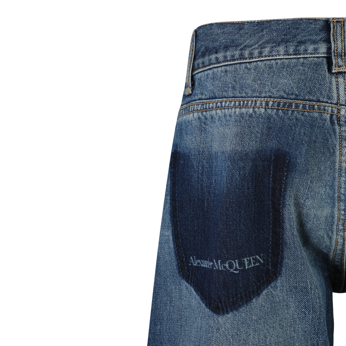 【関税&送料込】Alexander Mcqueen Denim Jeans Alexander McQueen McQueen Graffiti Denim Jeans | Blue | FARFETCH