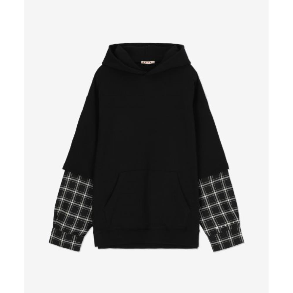 ★MARNI★ Check Hood Black FUMU0110Q5UTC02900N99 FUMU0110Q5U