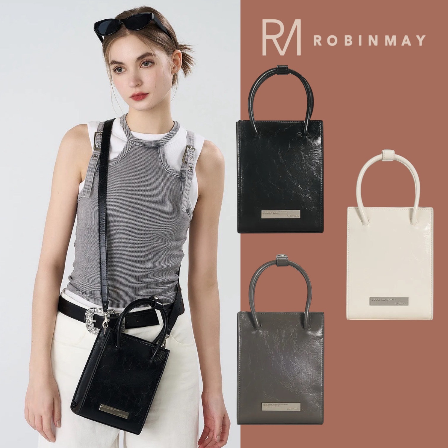 ★ROBINMAY tika手提包 ミニ ロゴショルダーバック/送料込