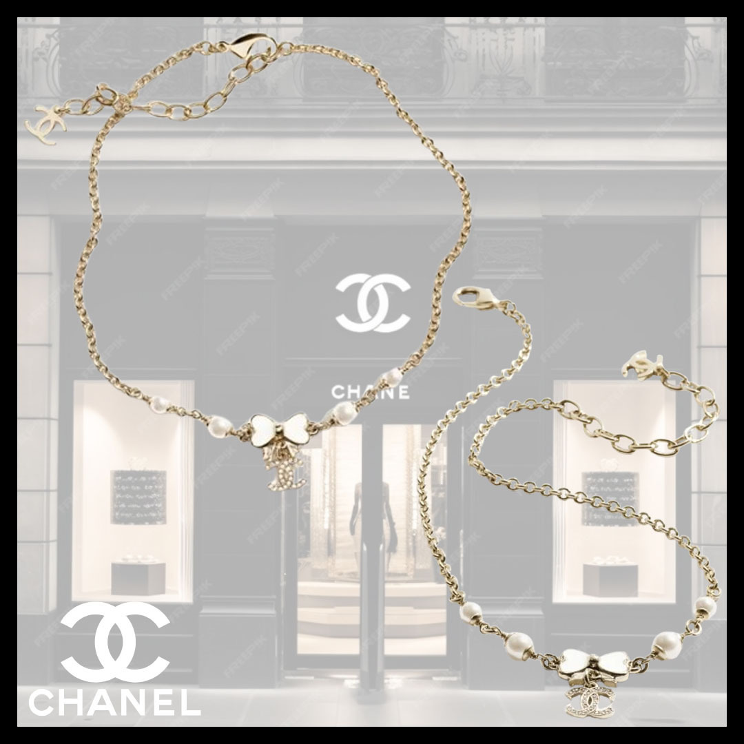 ◆パール×リボン◆【CHANEL】ペンダント ネックレス