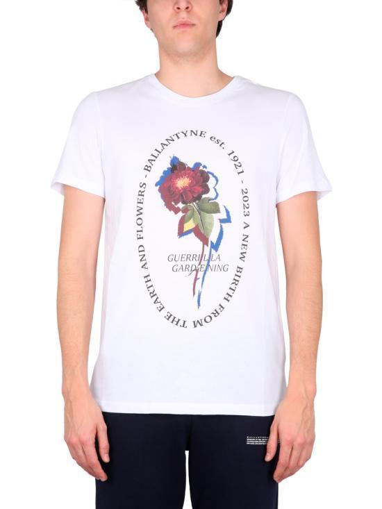 Tシャツ・カットソー BALLANTYNE Men T Shirts BMW175 WHITE