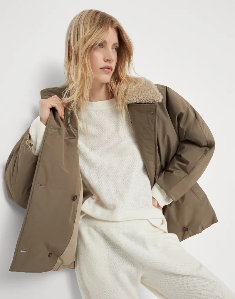 Brunello Cucinelli《耐水タフタ ダウンジャケット》ロープ 直営