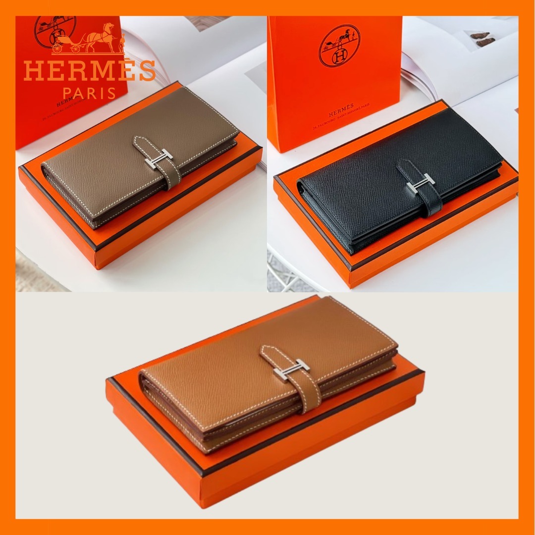 【上品で洗練されたデザイン＊】HERMES Bearn 長財布