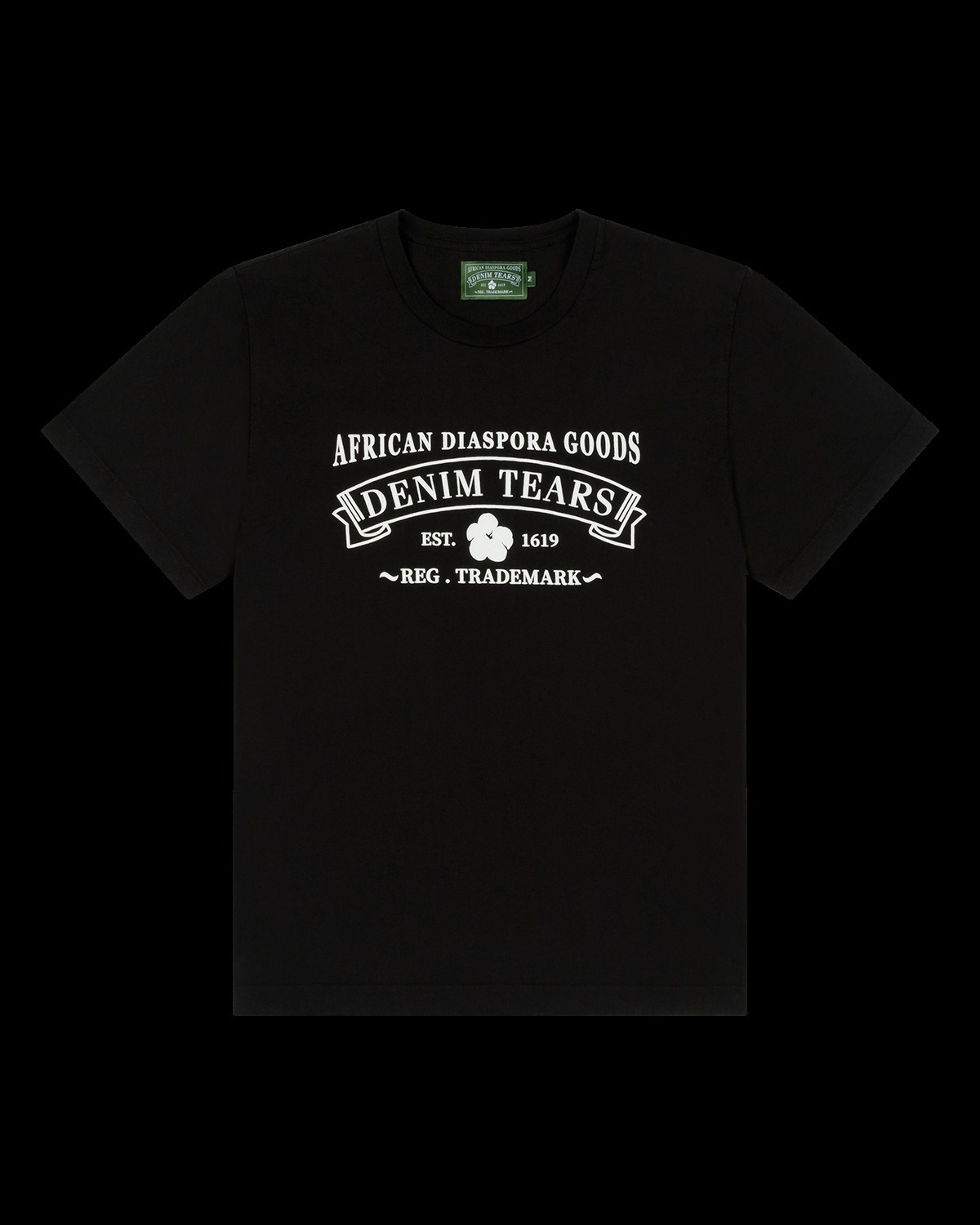 Denim Tears ロゴ入り無地 半袖Tシャツ 関税送料込み Denim Tears 半袖ロゴ入りTシャツ 関税送料込み (Denim Tears/T