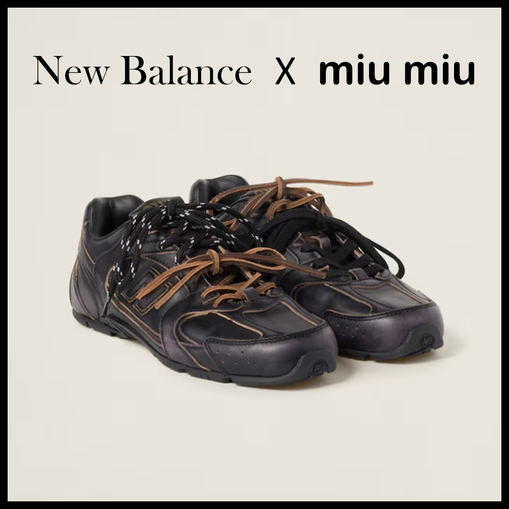 New BalanceXmiumiu■530SL革スニーカー■正規品★大人気