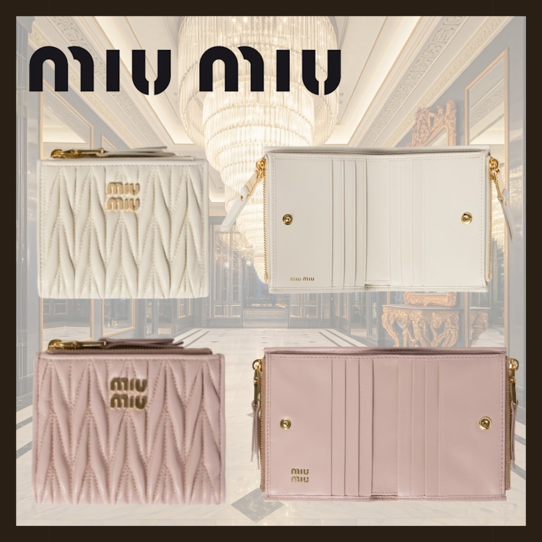 【MIUMIU】ミュウミュウ 大人気商品 マテラッセレザー 財布