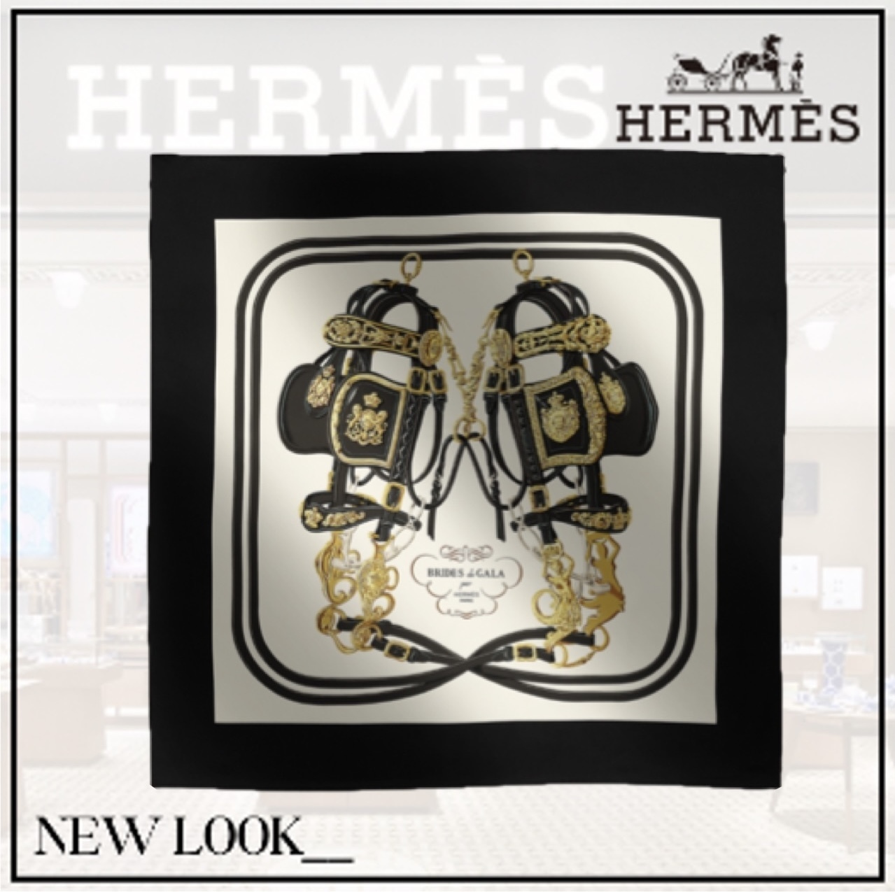 「高級感のある」HERMES カレ 90 《ブリッド・ドゥ・ガラ》