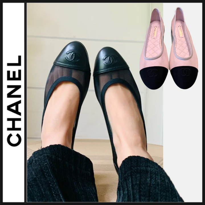 25S シースルー♡CHANEL 透け感バレエシューズ