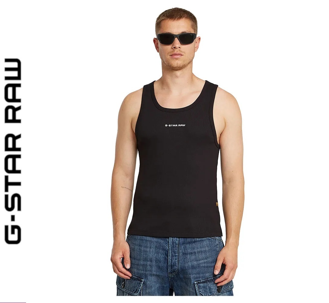 送料込★G-Star★Rib ノースリーブTシャツ Tシャツ