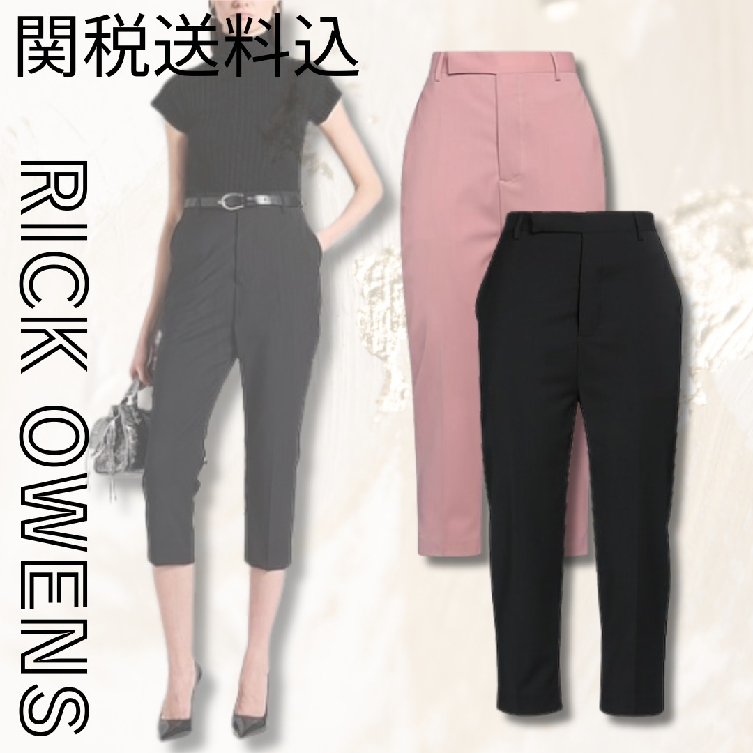 関送込【RICK OWENS】テーパードパンツ ハイウエスト ウール