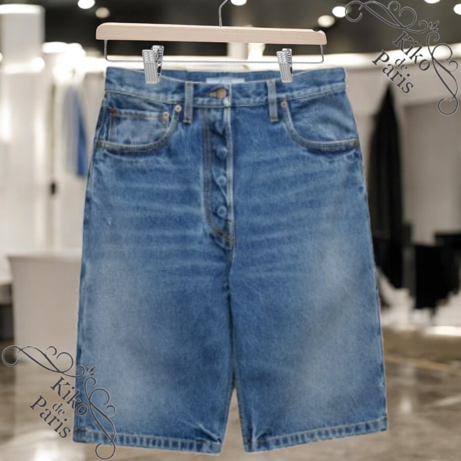 PRADA 直営店より デニム バミューダ ショーツ