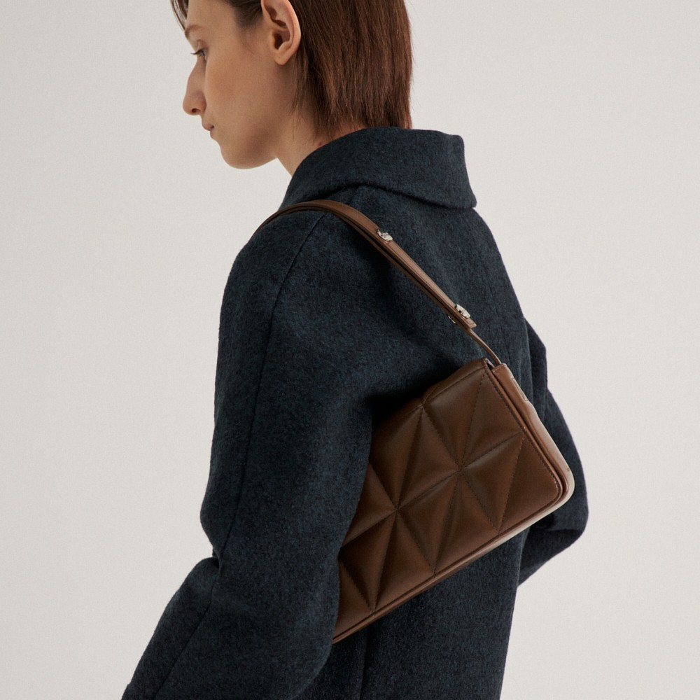 ★MUNIER★ QUILTED FLAP BAG_2COLORS