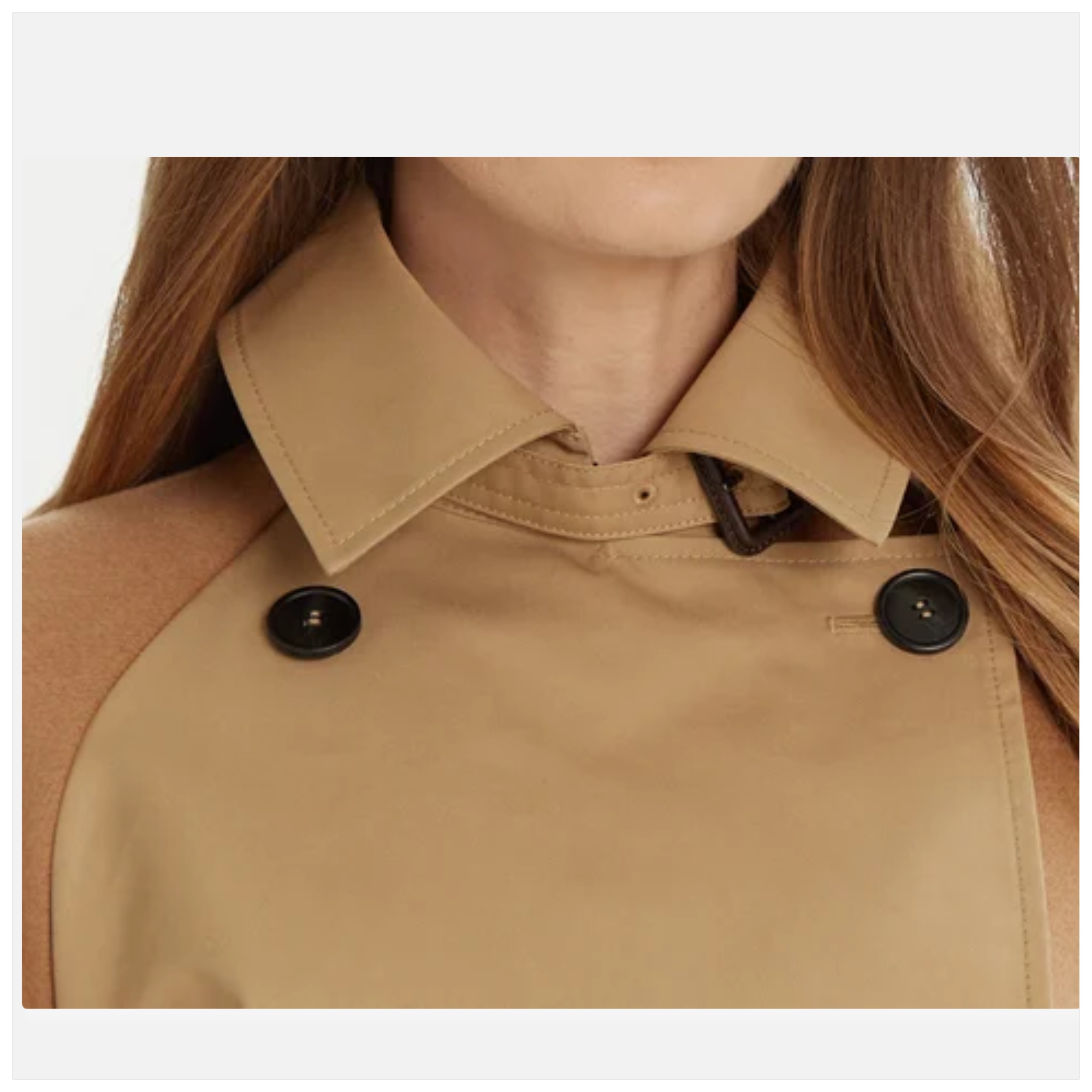 Weekend Max Mara バザール バイマテリアル ショート トレンチ