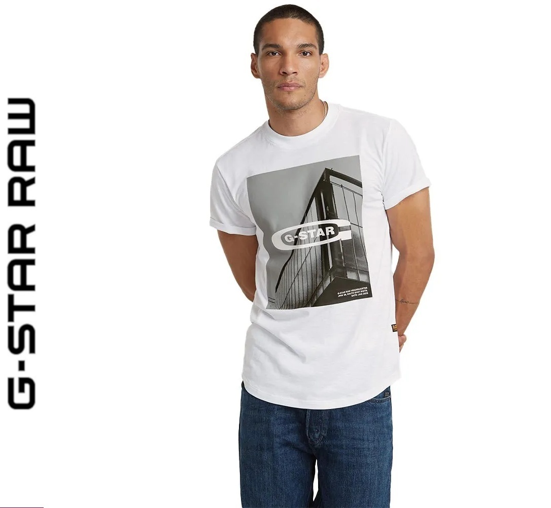送料込★G-Star★Hq Oldskool Logo Lash Tシャツ