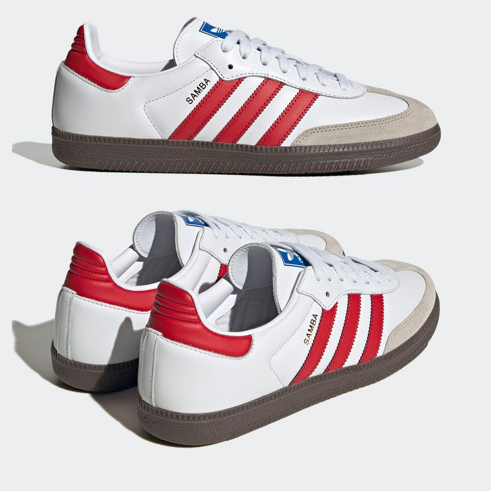 ★adidas★ Samba OG White Red IG1025