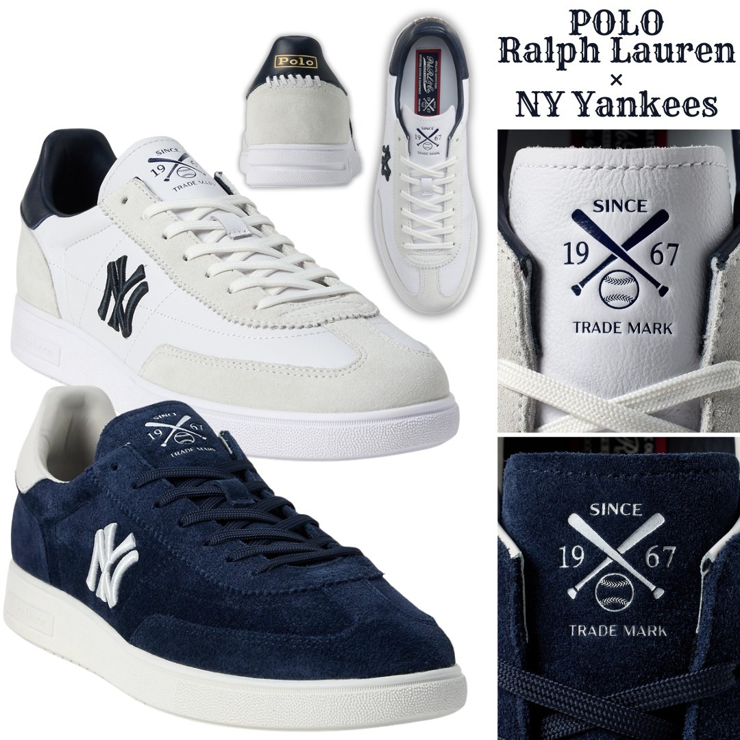 NEW【Polo Ralph Lauren×MLB】ヤンキース☆レザー スニーカー