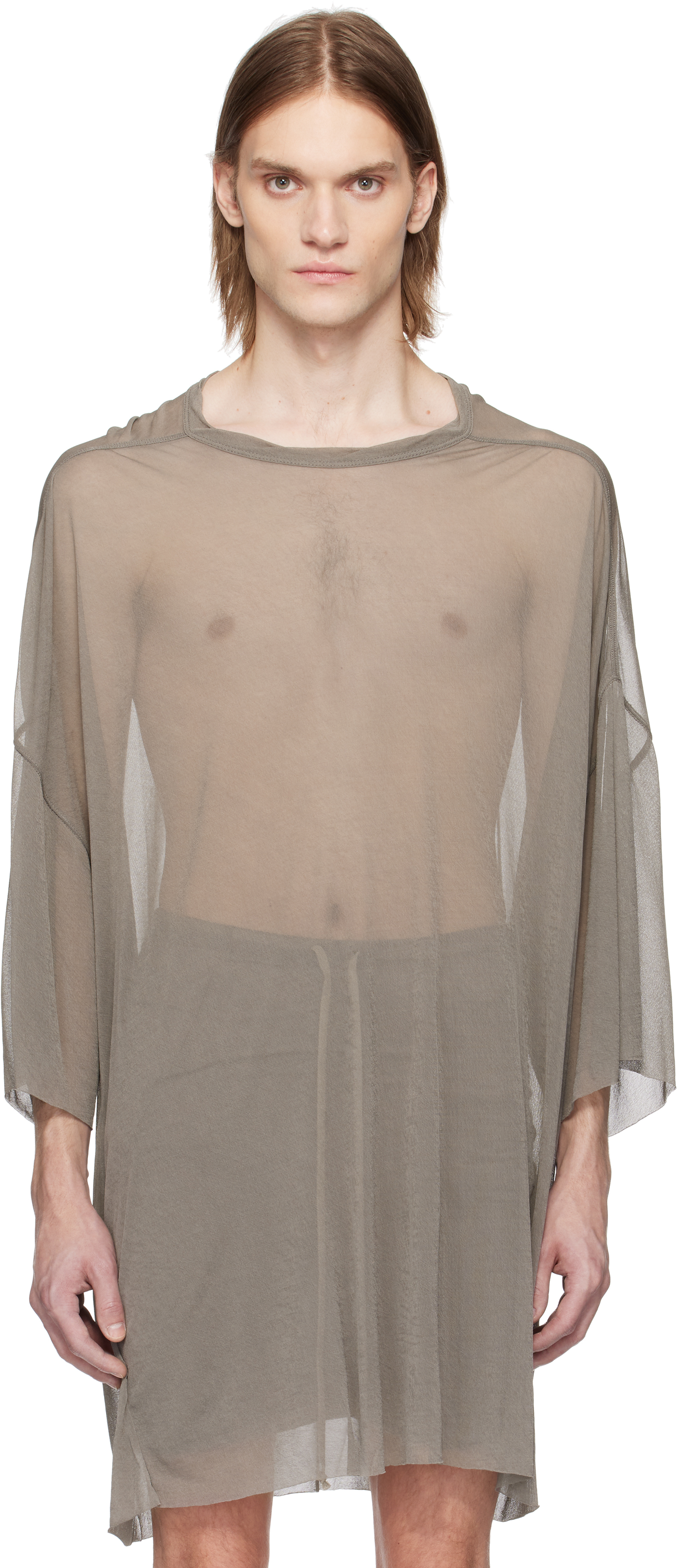 【関税込み】Rick Owens グレー Hollywood  T Tシャツ