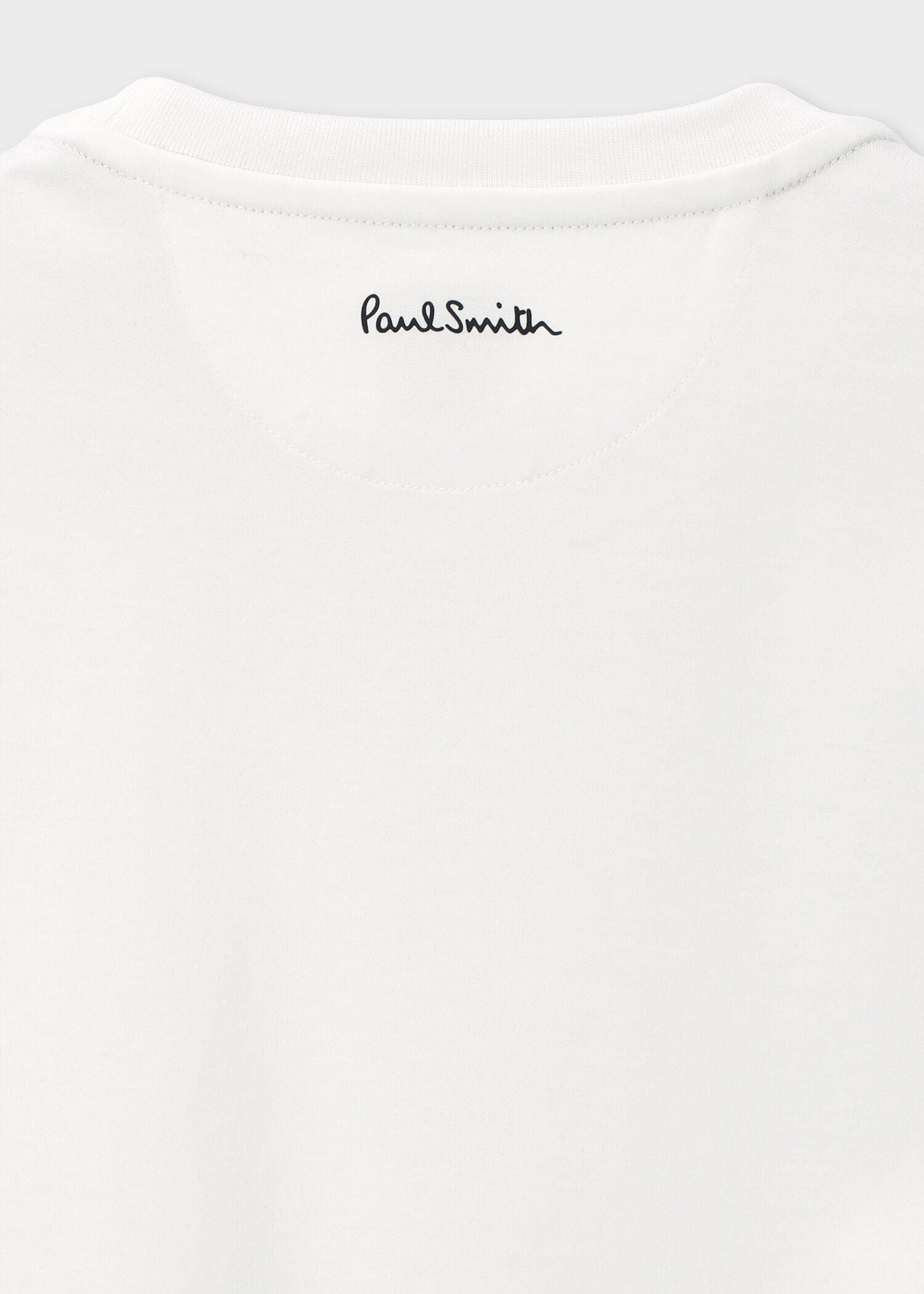 【Paul Smith】1枚でも素敵に着れる!\"Cropped logo\" 長袖Tシャツ Paul Smith｜