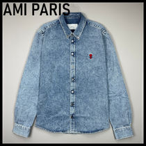 【AMI PARIS】 アミ パリス Ami de Coeur デニムシャツ