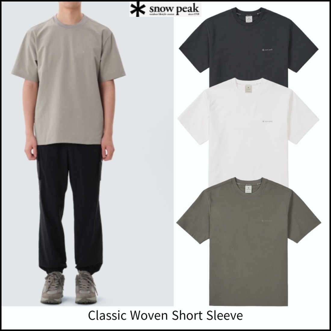 SNOWPEAK■Classic Woven Short Sleeve■送料込