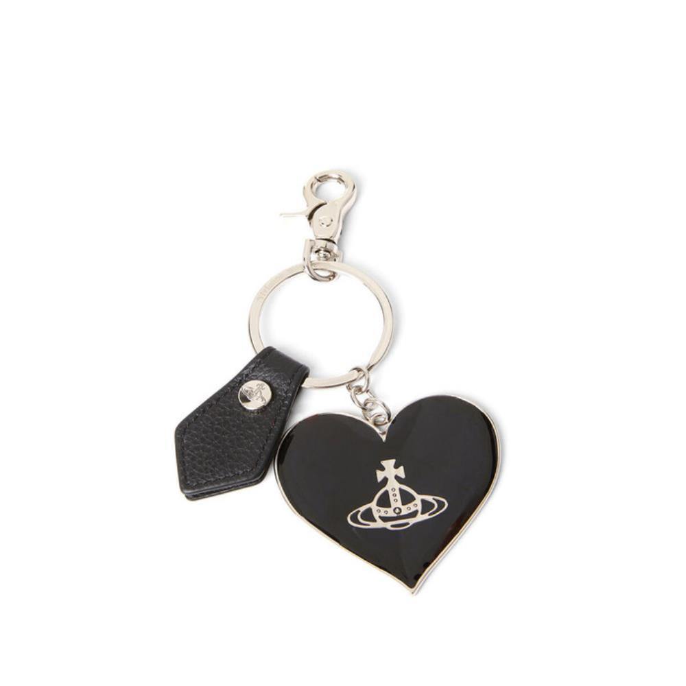 ★Vivienne Westwood★ MIRROR HEART ORB_BLACK PU GRAIN_820301